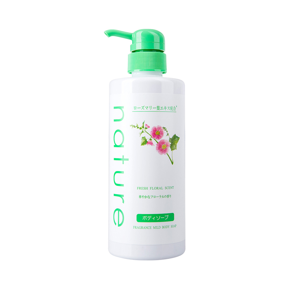 Sữa tắm thảo dược Naris Nature Fresh Floral Scent Fragrance Mild Body Soap 500ml