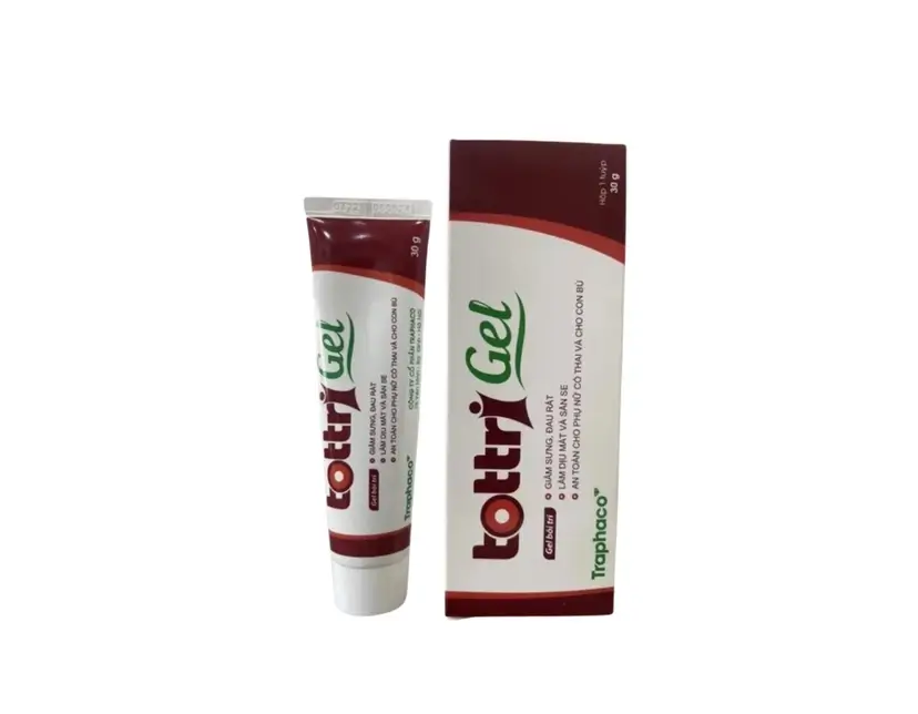 Gel Bôi Trĩ Tottri Gel Traphaco giúp giảm sưng, đau rát trong bệnh trĩ (Tuýp 30g)