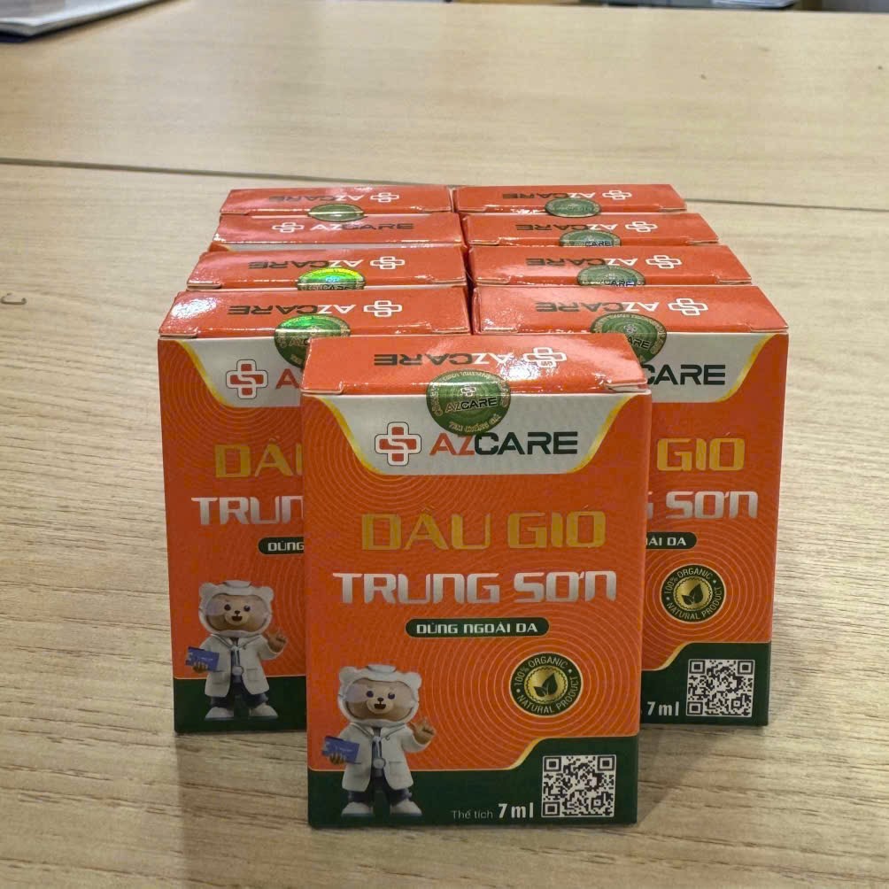 Dầu gió cao cấp Trung Sơn hỗ trợ giảm đau nhức, đau đầu, cảm cúm (7ml)