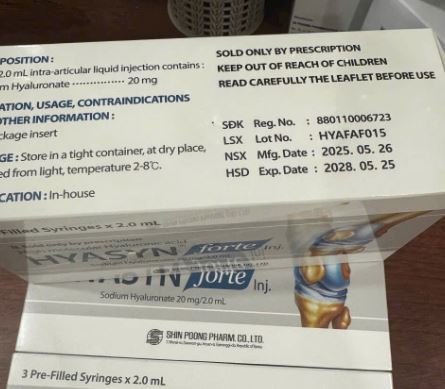 Thuốc Hyasyn Forte giúp điều trị viêm khớp gối
